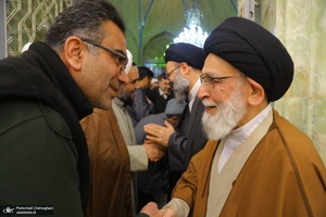 مراسم سومین سالگرد ارتحال آیت الله العظمی علوی گرگانی (ره) در مسجد اعظم قم‎