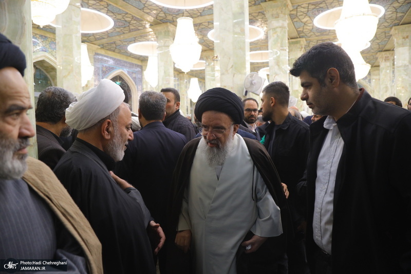 مراسم بزرگداشت شهیدان «علی رازینی» و «محمد مقیسه» در مسجد اعظم قم‎