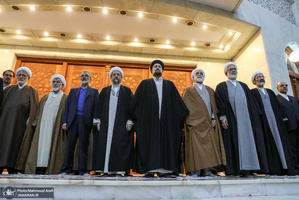 تجدید میثاق رئیس قوه قضائیه و مسئولان عالی قضایی با آرمان‌های امام خمینی(س)