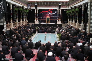 مراسم عزاداری روز تاسوعای حسینی در بیوت مراجع و علماء‎