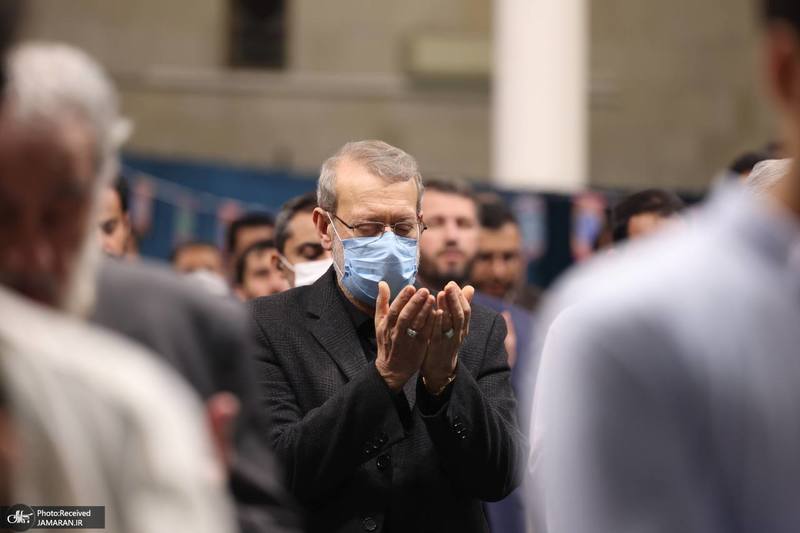 مراسم بزرگداشت همسر شهید مطهری در دانشگاه تهران - علی لاریجانی