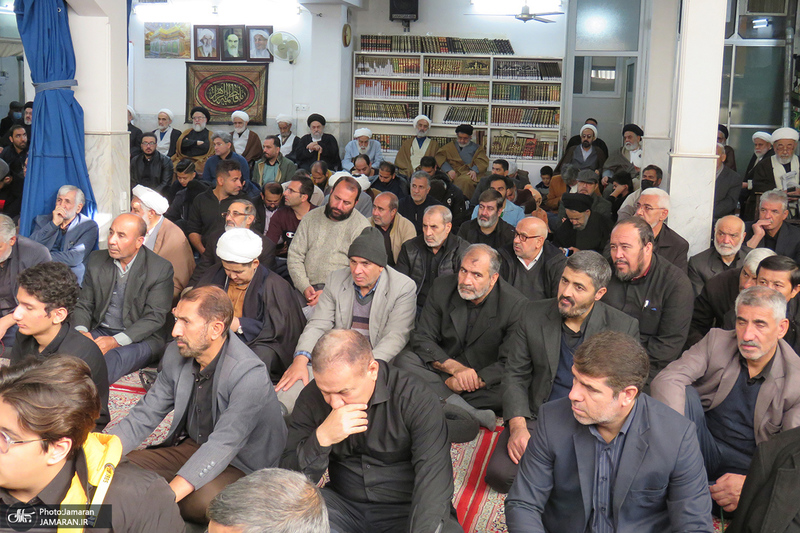 عزاداری شهادت حضرت زهرا (س) در دفتر آیت الله العظمی صانعی (ره)