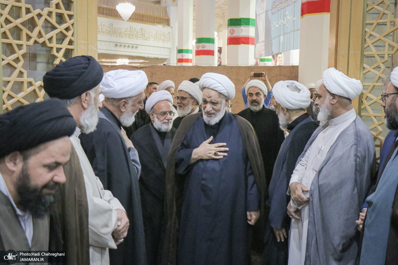 مراسم بزرگداشت آیت‌الله العظمی فیاض در حرم مطهر حضرت معصومه (س)