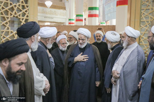 مراسم بزرگداشت آیت‌الله العظمی فیاض در حرم مطهر حضرت معصومه (س)
