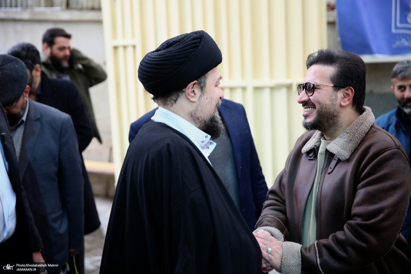 دیدار وزیر و جمعی از کارکنان وزارت راه و شهرسازی با سید حسن خمینی