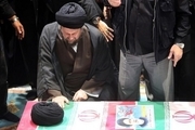  Seyyed Hassan Khomeini bids farewell with late president's funeral 