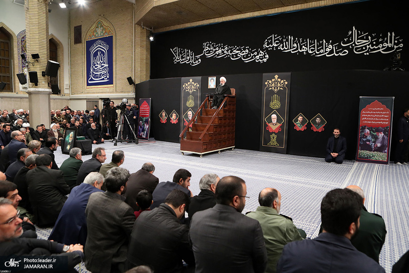 مراسم بزرگداشت شهید حاج قاسم سلیمانی و همرزمانش در حسینیه امام خمینی (ره)