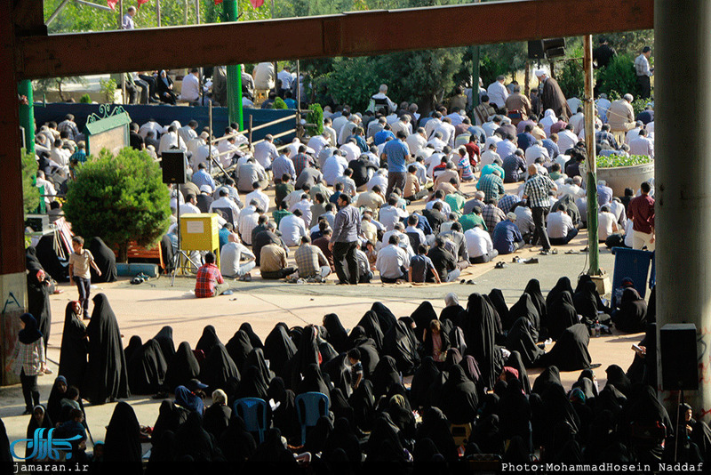 مراسم دعای عرفه در مقبره الشهدا شهرک محلاتی