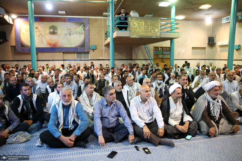 مراسم عزاداری کاروان پیاده زائران امام خمینی (س) استان گیلان در حسینیه جماران