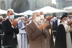 نماز عید سعید فطر در حرم حضرت فاطمه معصومه(س)