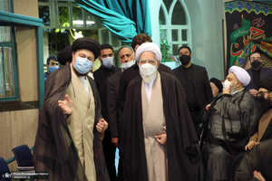 مراسم شام شهادت امام رضا(ع) و بزرگداشت علامه حکیمی در حسینیه جماران-1