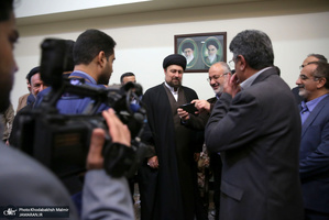 دیدار جمعی از اعضای هیات علمی دانشگاه مازندران‎ با سید حسن خمینی