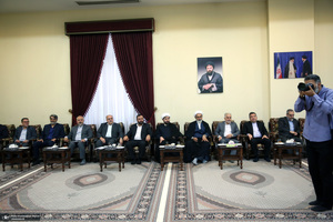 حاشیه مراسم تجدید میثاق رئیس و کارکنان قوه قضاییه با آرمان های امام؛