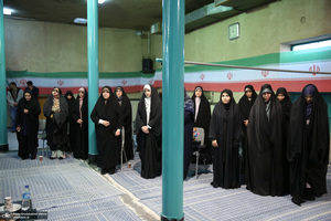 رونمایی از پرده نقالی خوانی (امام مردم) در حسینیه جماران