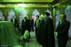 تجدید میثاق رئیس قوه قضاییه و مسئولان عالی قضایی با آرمان‌های حضرت امام (س)