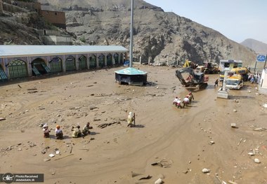 یک نکته عجیب در مورد سیل در امام زاده داوود + فیلم