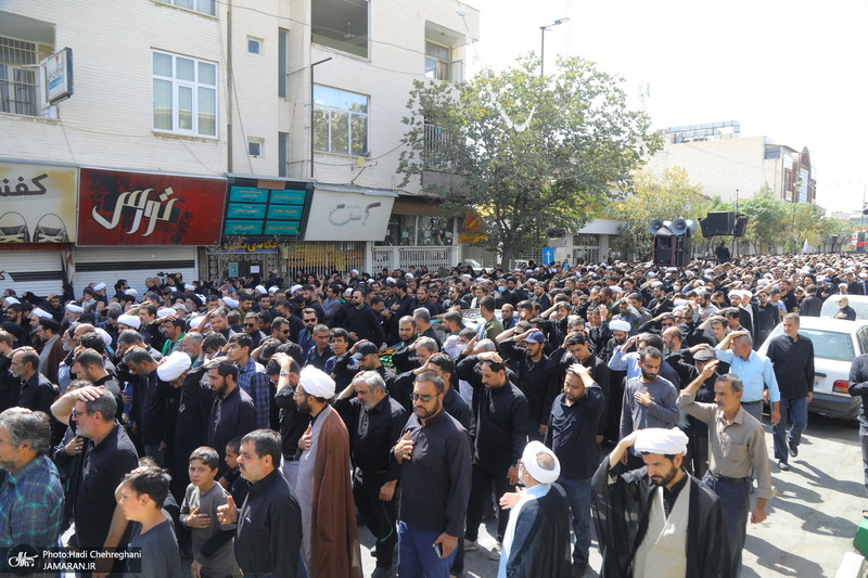 دسته عزاداری شهادت امام عسکری (ع) با حضور آیت‌الله العظمی وحید خراسانی