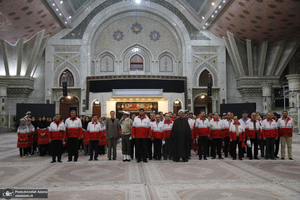 بدرقه 22 هزار امدادگر هلال احمر از جوار حرم امام خمینی (س)