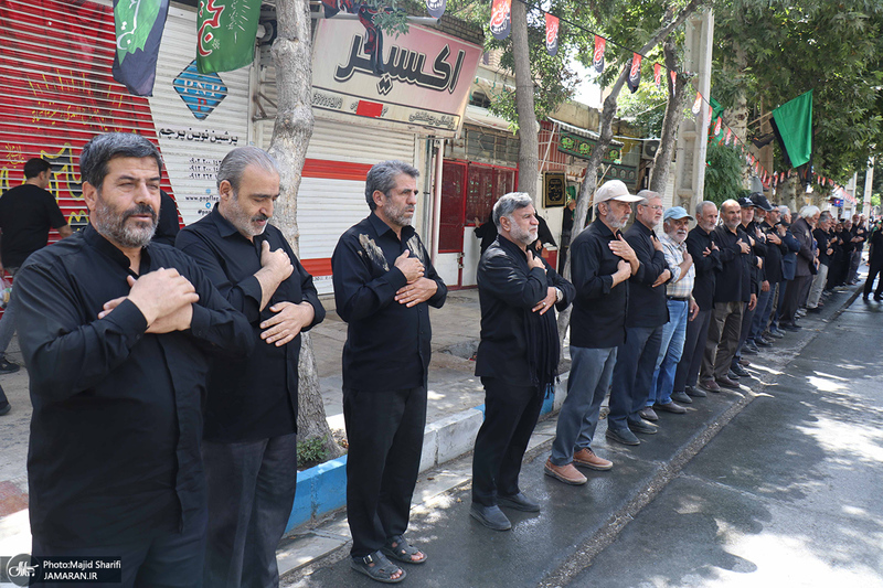 مراسم عزاداری و نخل گردانی روز عاشورا در خمین