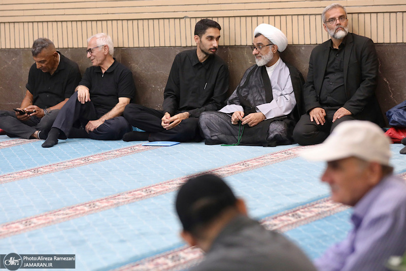 مراسم ختم مرحوم اکبر عبدی در مسجد بلال صدا و سیما