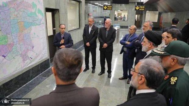 افتتاح 4 ایستگاه مترو با حضور رئیسی