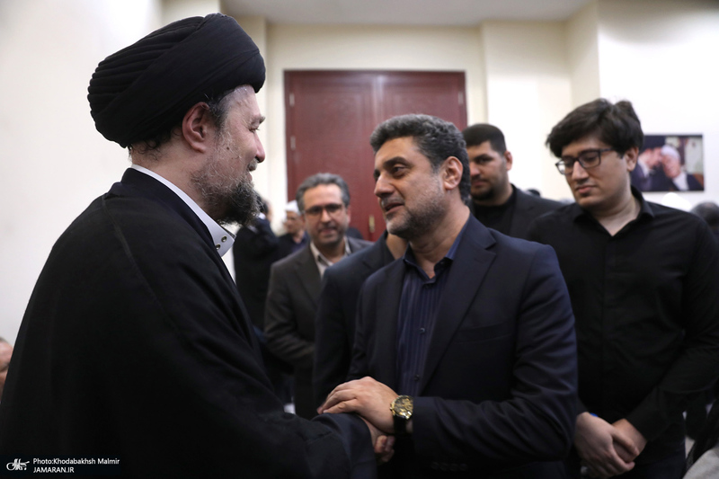 مراسم تشییع و تدفین همسر آیت الله موسوی بجنوردی (ره) در حرم امام خمینی (س)-3