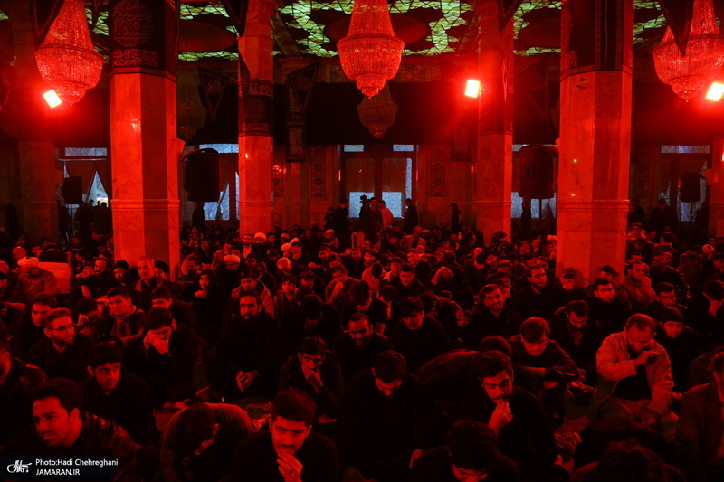 مراسم عزاداری شهادت حضرت فاطمه زهرا (س) در مسجد اعظم قم‎