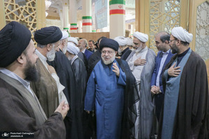 مراسم بزرگداشت آیت‌الله العظمی فیاض در حرم مطهر حضرت معصومه (س)