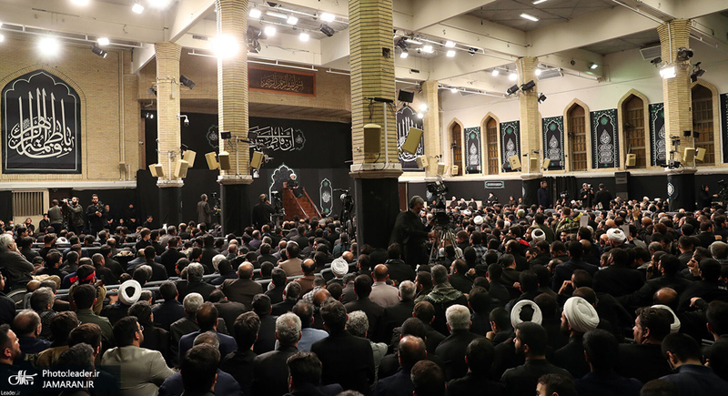 مراسم عزاداری شام شهادت حضرت فاطمه‌زهرا(س) در حسینیه امام خمینی