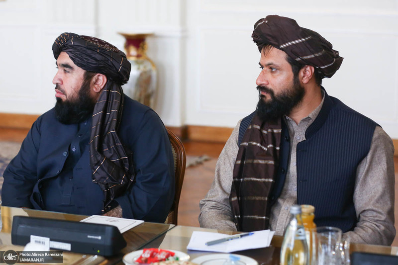 دیدار معاون اقتصادی نخست وزیر حکومت موقت افغانستان با وزیر امور خارجه