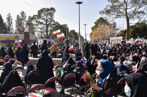 گلباران محل جلوس امام خمینی (س) در بهشت زهرا (س)