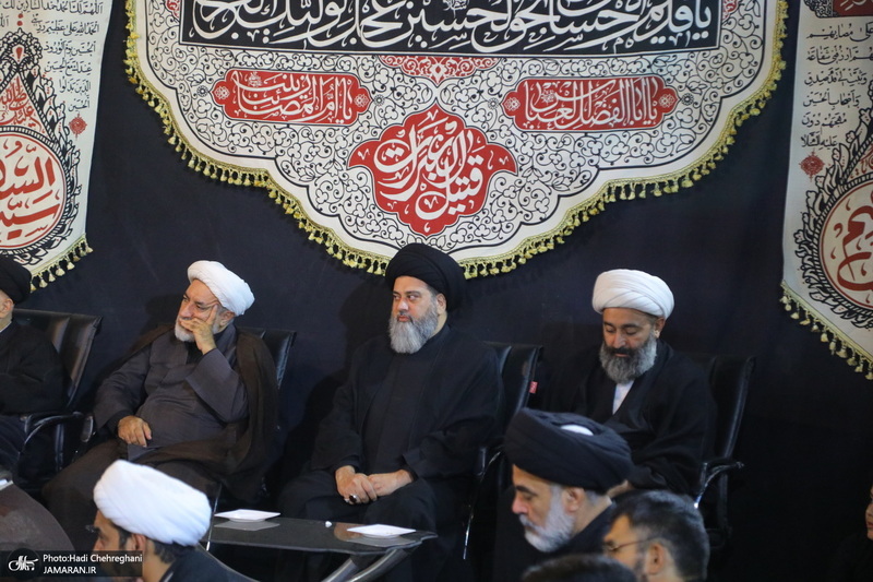 مراسم عزاداری دهه اول ماه صفر در بیت آیت الله شاه آبادی در قم‎