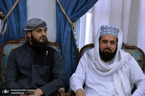 دیدار جمعی از علمای شیعه و سنی با سید حسن خمینی