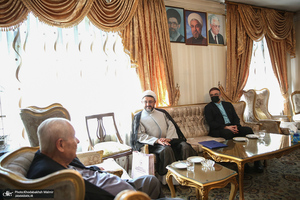 دیدار سرپرست موسسه تنظیم و نشر آثار امام خمینی(س) با سفیر فلسطین در تهران/ صلاح زواوی