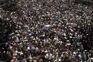 جمعه خشم و نصر و تشییع پنج شهید حمله رژیم صهیونیستی در قم