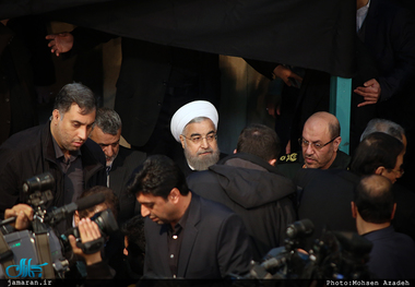 مراسم وداع با پیکر آیت الله هاشمی رفسنجانی(ره) در حسینیه جماران-7