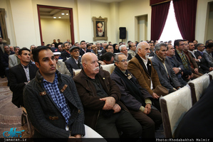 دیدار وزیر و معاونان وزارت فرهنگ و ارشاد اسلامی و جمعی از هنرمندان با سید حسن خمینی