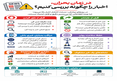 در زمان بحران، اخبار را چگونه بررسی کنیم؟
