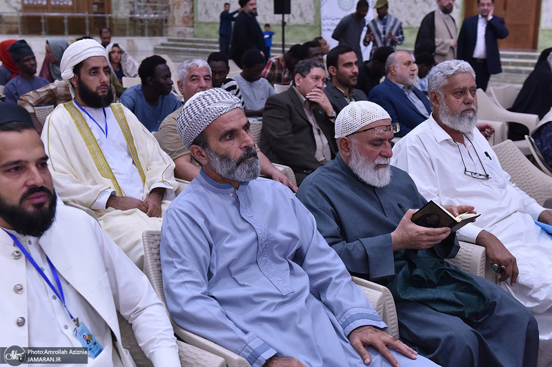 تجدید میثاق مهمانان سی و نهمین اجلاس وحدت اسلامی با آرمان‌های امام خمینی(س) -1