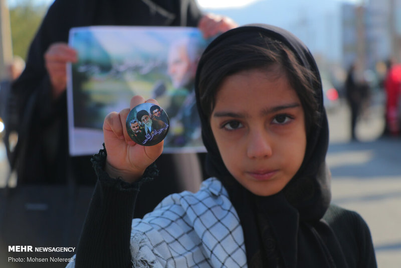 راهپیمایی مردم سراسر کشور در محکومیت ترور سردار قاسم سلیمانی 
