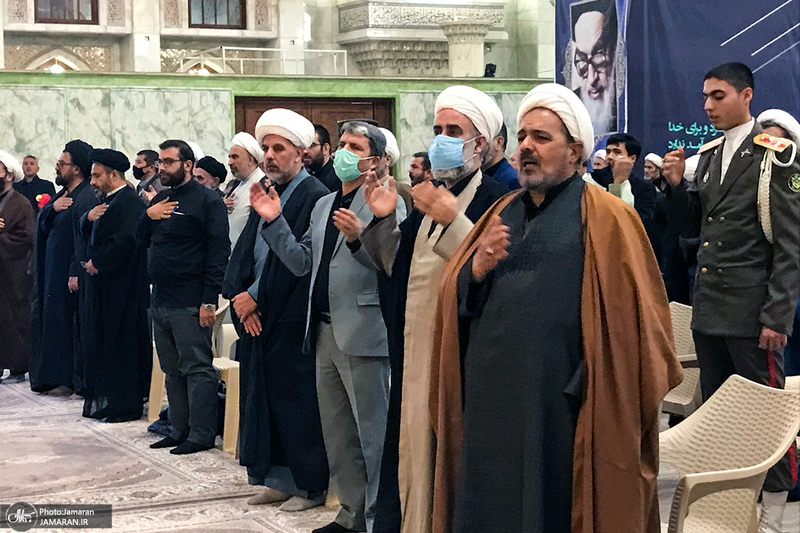 مراسم عزاداری شب شهادت حضرت فاطمه‌ زهرا (س) در حرم امام خمینی