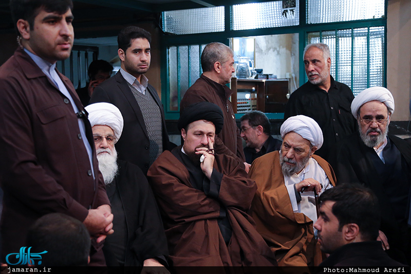 مراسم وداع با پیکر آیت الله هاشمی رفسنجانی(ره) در حسینیه جماران