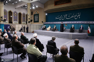 دیدار مسئولان نظام و میهمانان کنفرانس وحدت اسلامى‌ با رهبر معظم انقلاب
