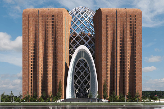 ساخت بزرگترین کتابخانه جهان تشیع در قم/ بازدید نماینده آیت‌الله‌العظمى سیستانى و رییس دانشگاه آزاد اسلامی از مراحل این پروژه + فیلم