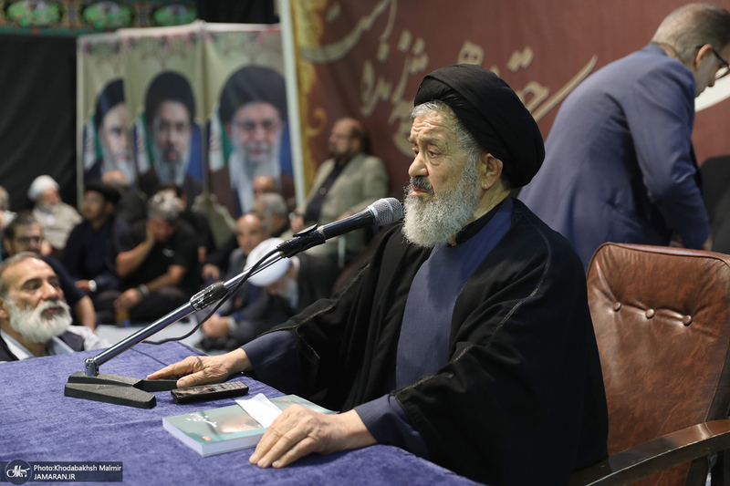 مراسم بزرگداشت همسر آیت الله موسوی بجنوردی (ره) در حسینیه شماره یک جماران-3