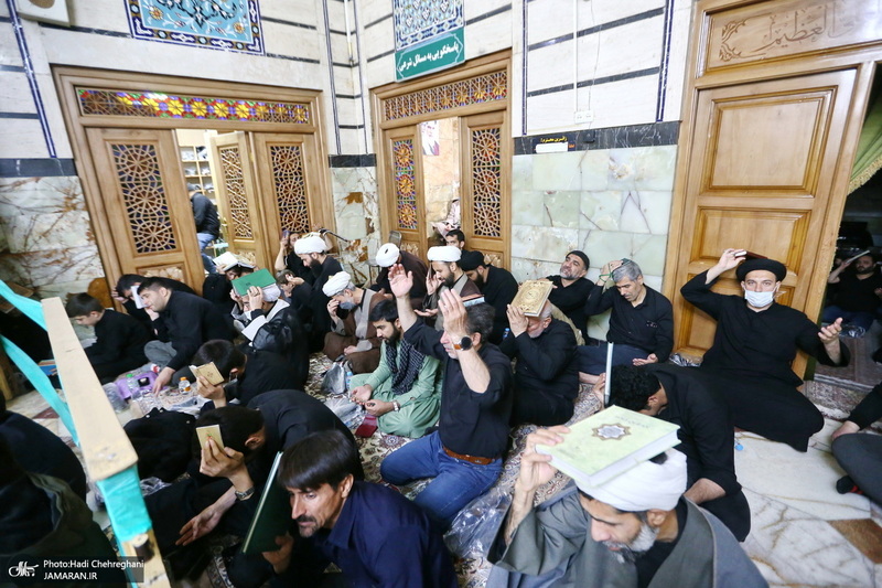 مراسم احیای شب بیست و یکم ماه رمضان در حرم مطهر حضرت معصومه (س)