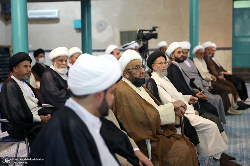 دیدار جمعی از طلاب حوزه علمیه نجف اشرف با سید حسن خمینی‎