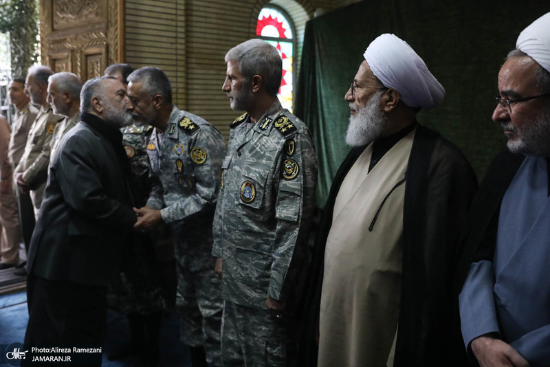 مراسم تکریم ۵۷ شهید گلگون کفن ارتش جمهوری اسلامی ایران