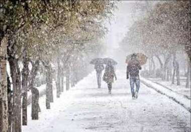 بارش برف و باران از غرب استان اصفهان آغاز می شود