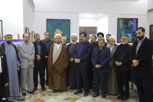 مراسم افتتاح دهمین نمایشگاه قرآن و عترت استان قم در مجتمع فرهنگی یادگار امام‎